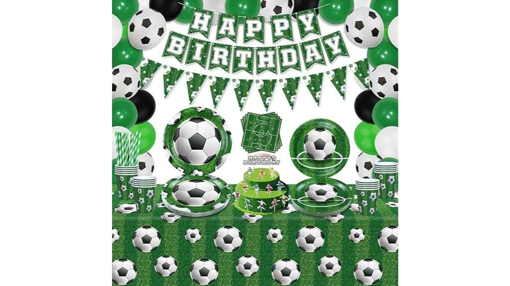 173 piece football party supplies