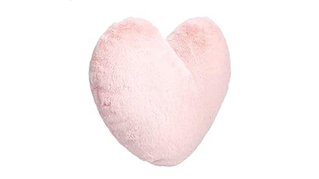 amazon basics heart decorative pillow