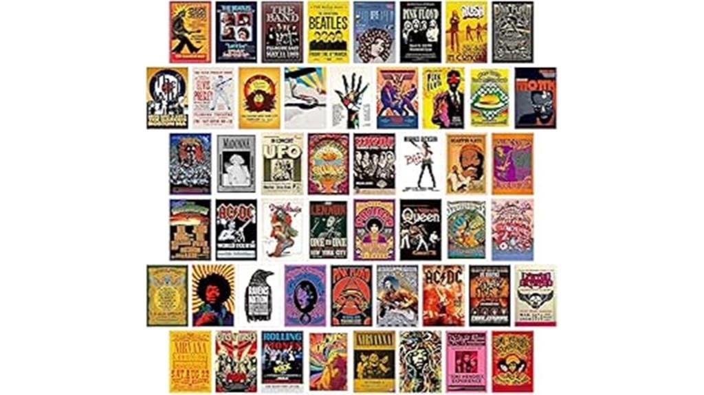 art deco wall collage kit