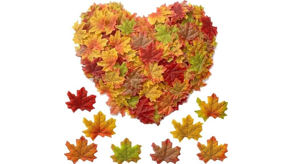 autumn artificial leaf set