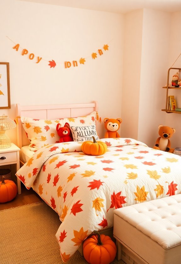autumn themed bedding collection