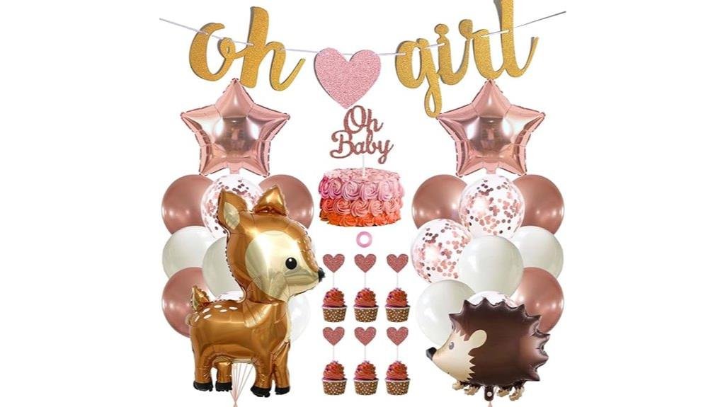 baby shower gold decorations