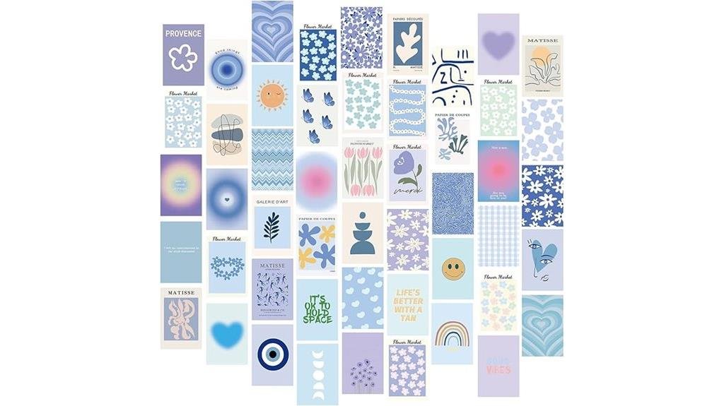 blue wall collage kit