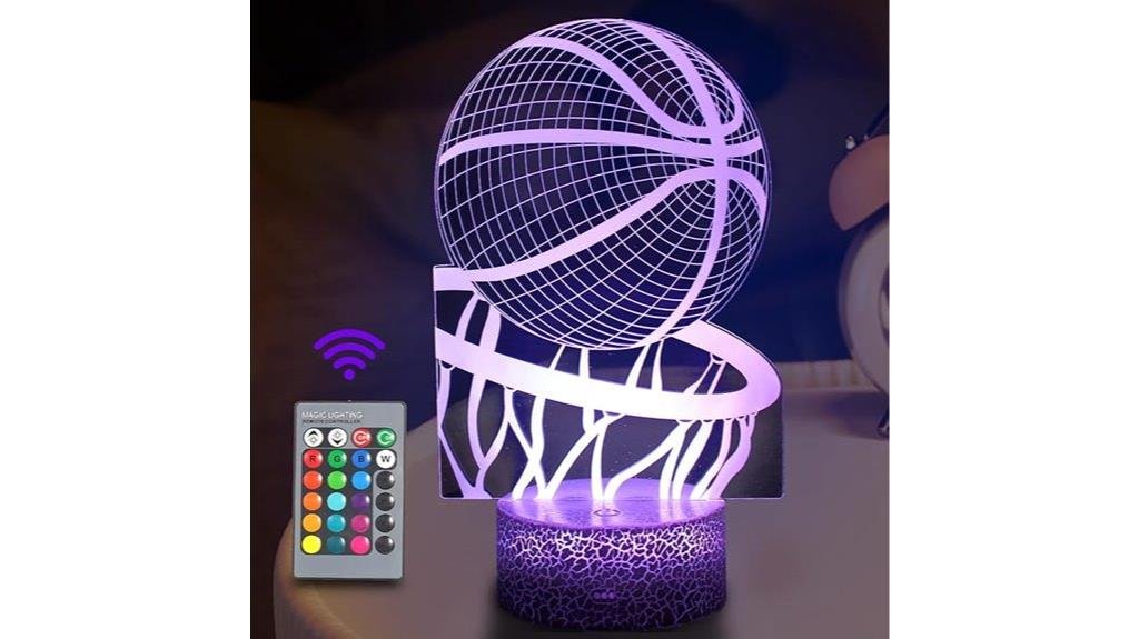 children s 3d basketball lamp