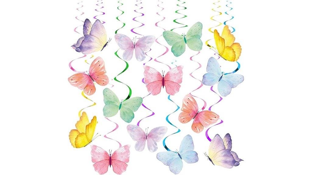 colorful butterfly hanging decorations
