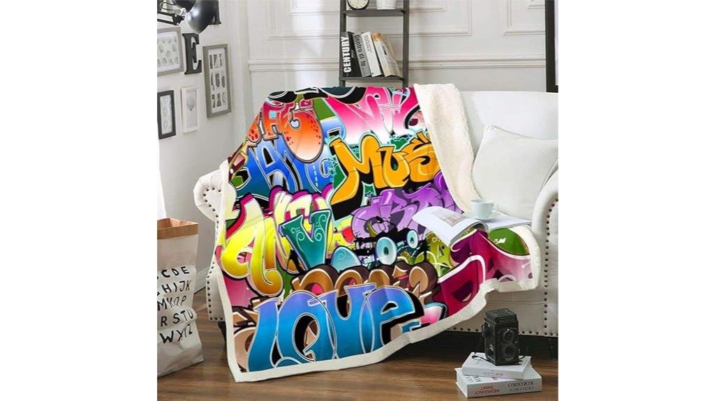 colorful sherpa kids blanket