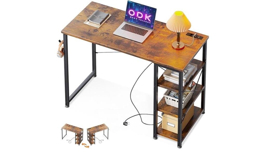 computer desk with usb