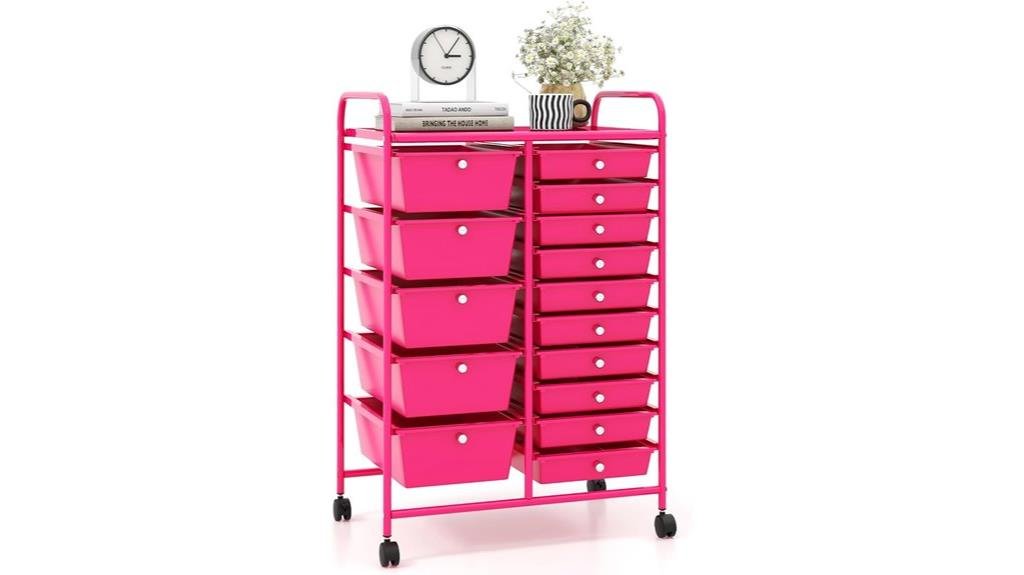 costway auxiliary storage cart