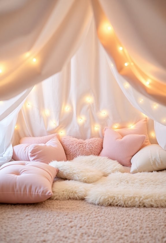 cozy pillow fortresses built