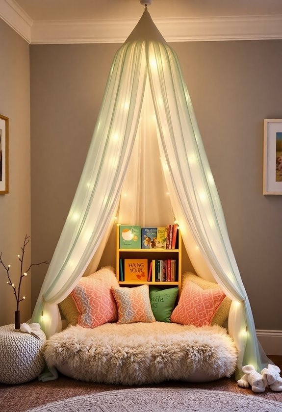 cozy reading corner space