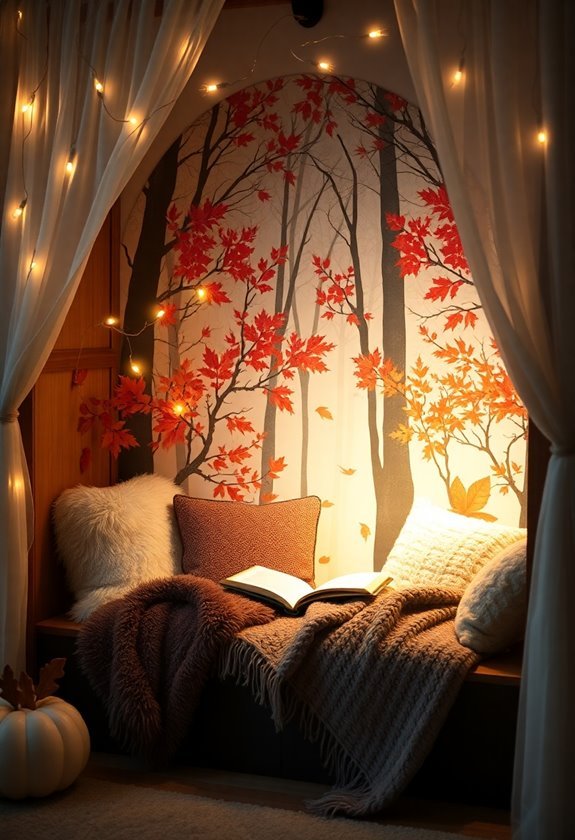 cozy reading nook corner