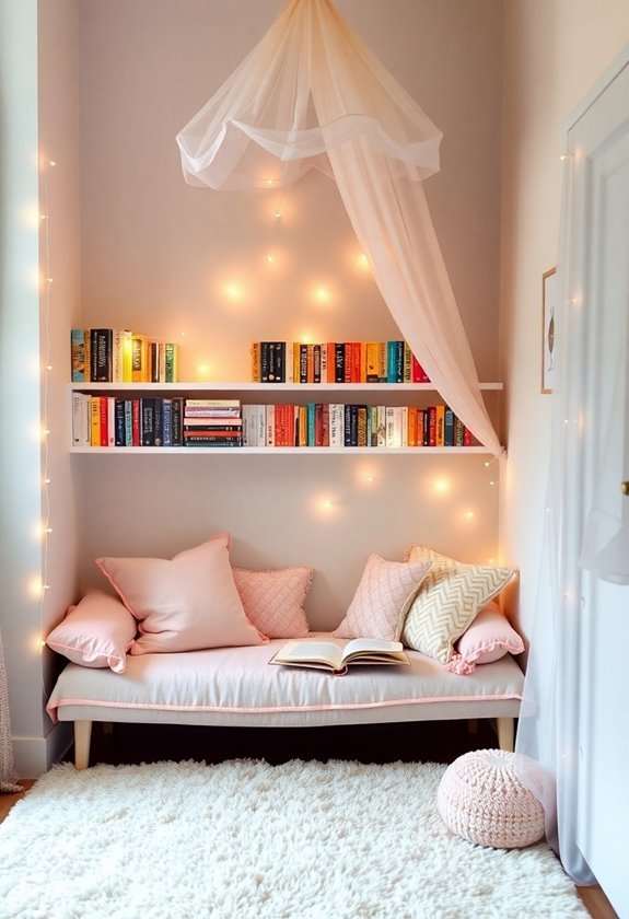 cozy reading nooks abound