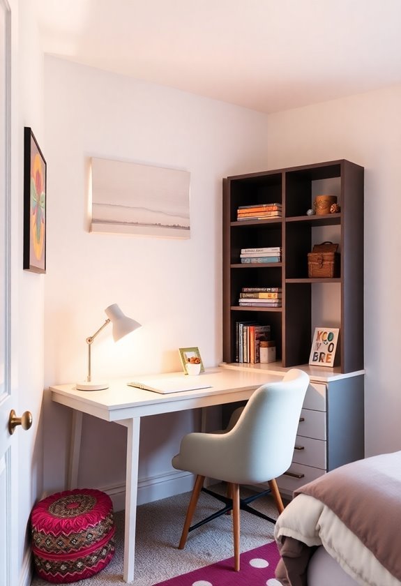 cozy study area creation