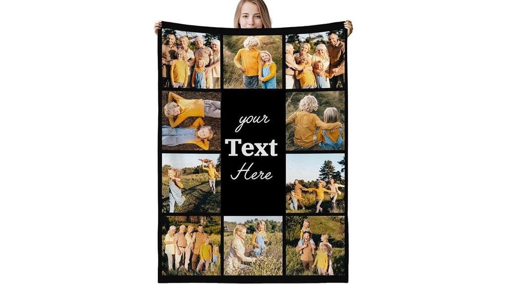 custom photo blanket 10 photos