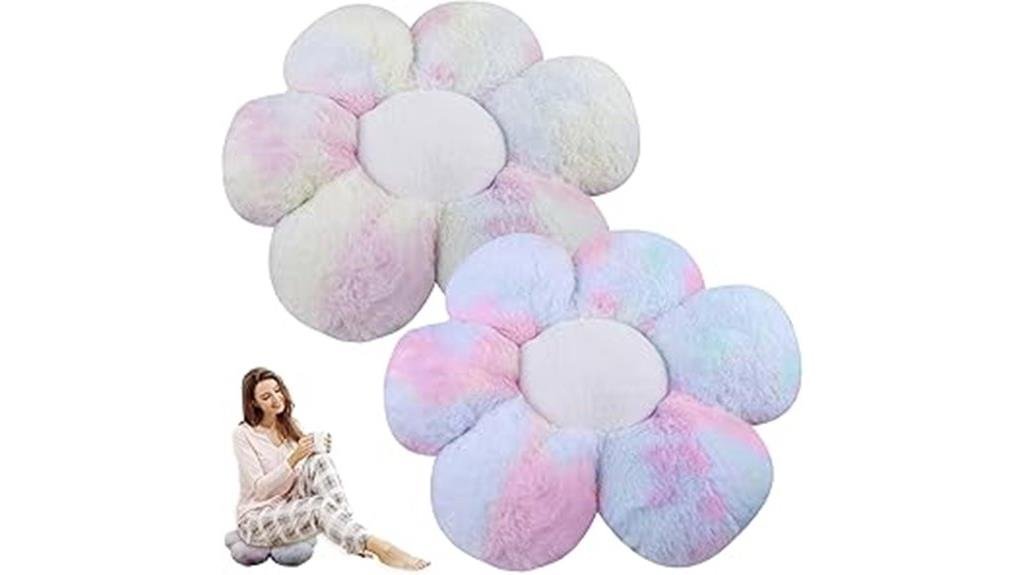 decorative flower floor cushions