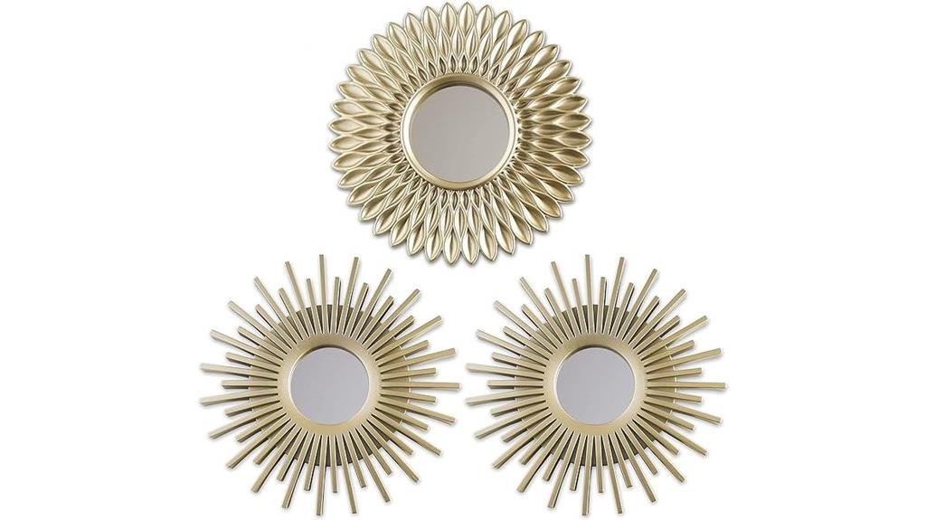 decorative round wall mirrors