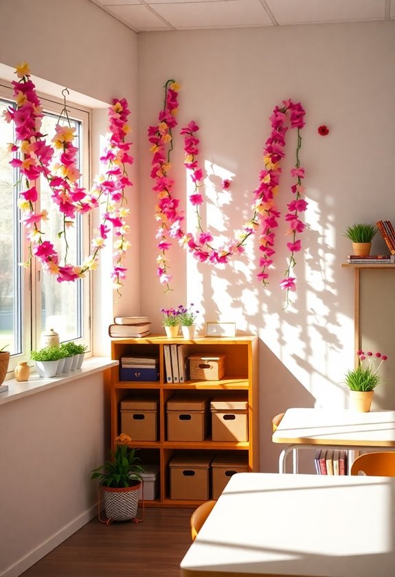 diy flower garlands craft