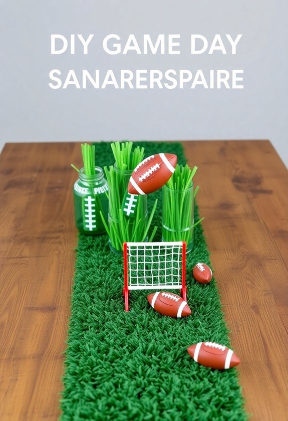 diy game day centerpieces