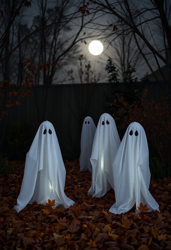 diy ghost figures decoration