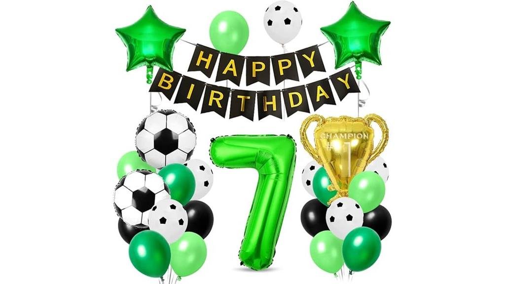 f tbol cumplea os globos decoraciones
