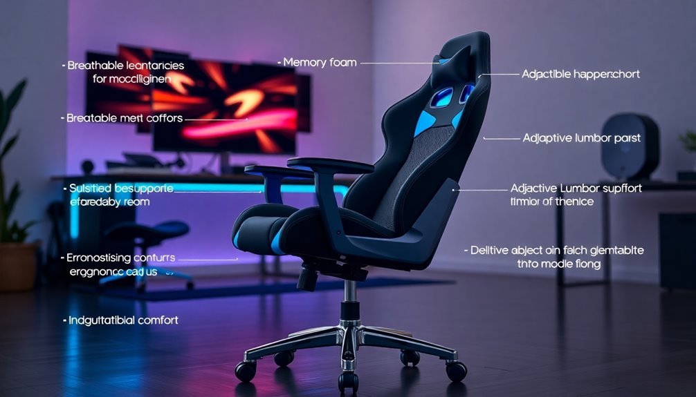 factors for choosing gaming chairs