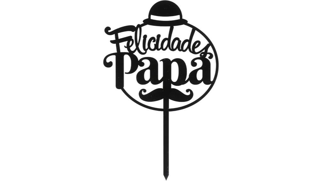 father s day cake topper