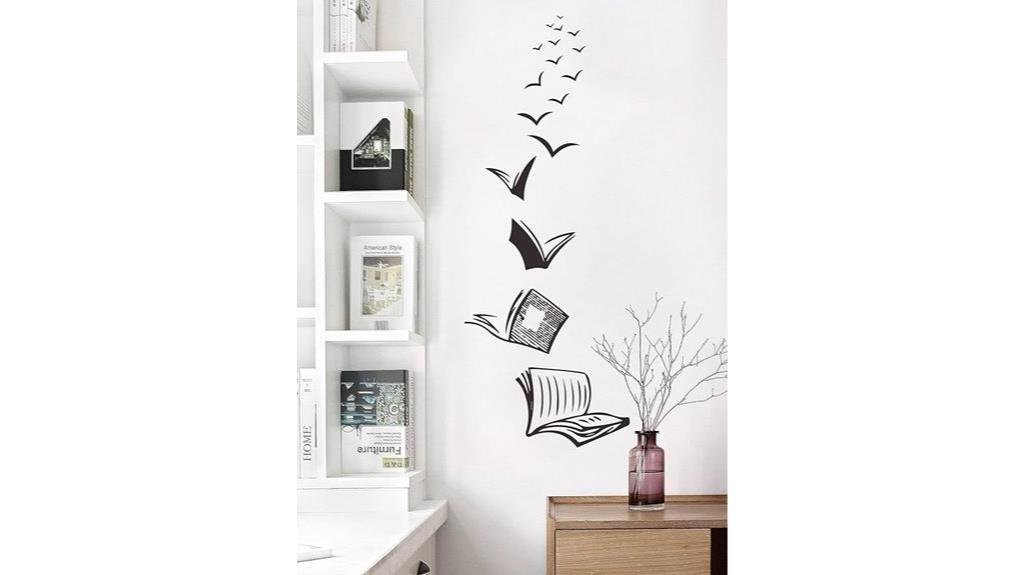 flying book wall sticker