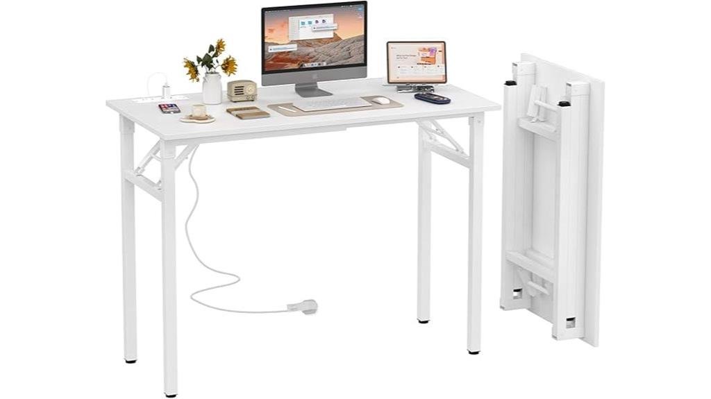 foldable desk with usb