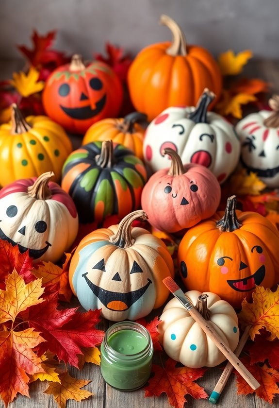fun painting pumpkins