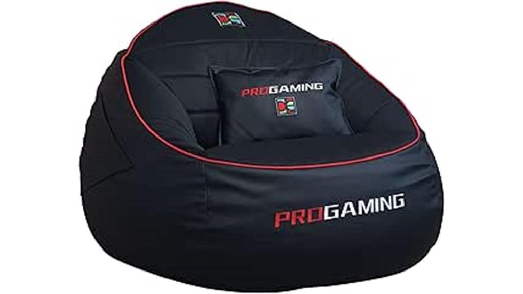 giant red gamer beanbag