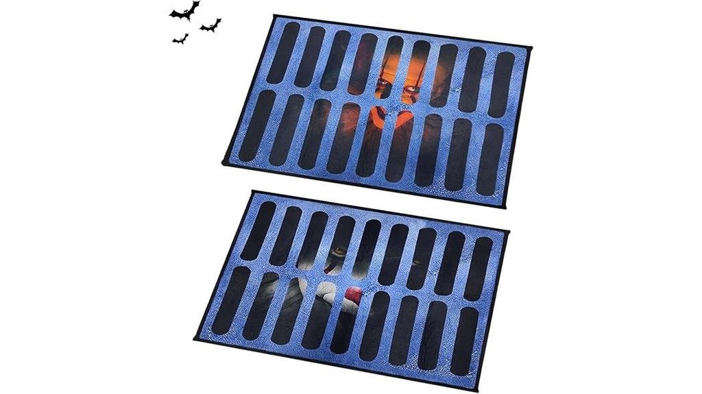 halloween horror doormat set