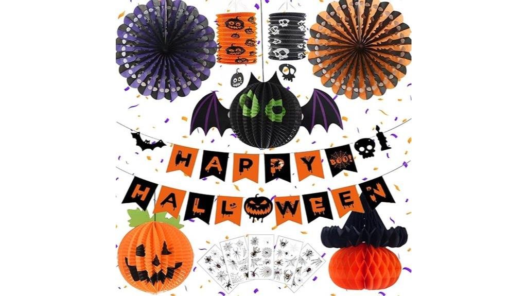 halloween paper lanterns set