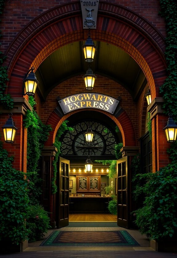 hogwarts express entrance scene