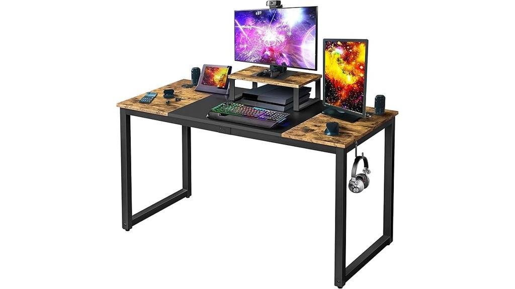 industrial style computer desk