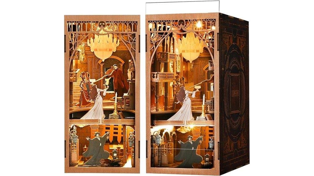 led decorated minicity model