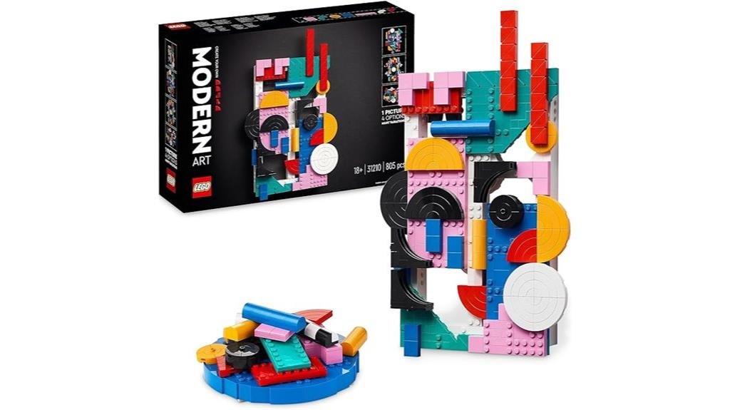 lego modern art canvas