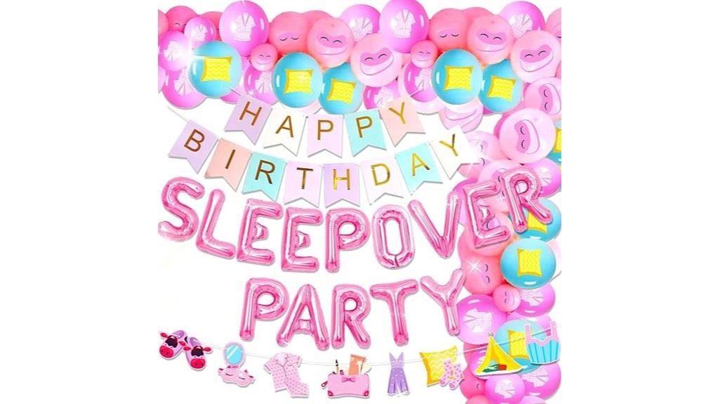 luxury pajama party decor
