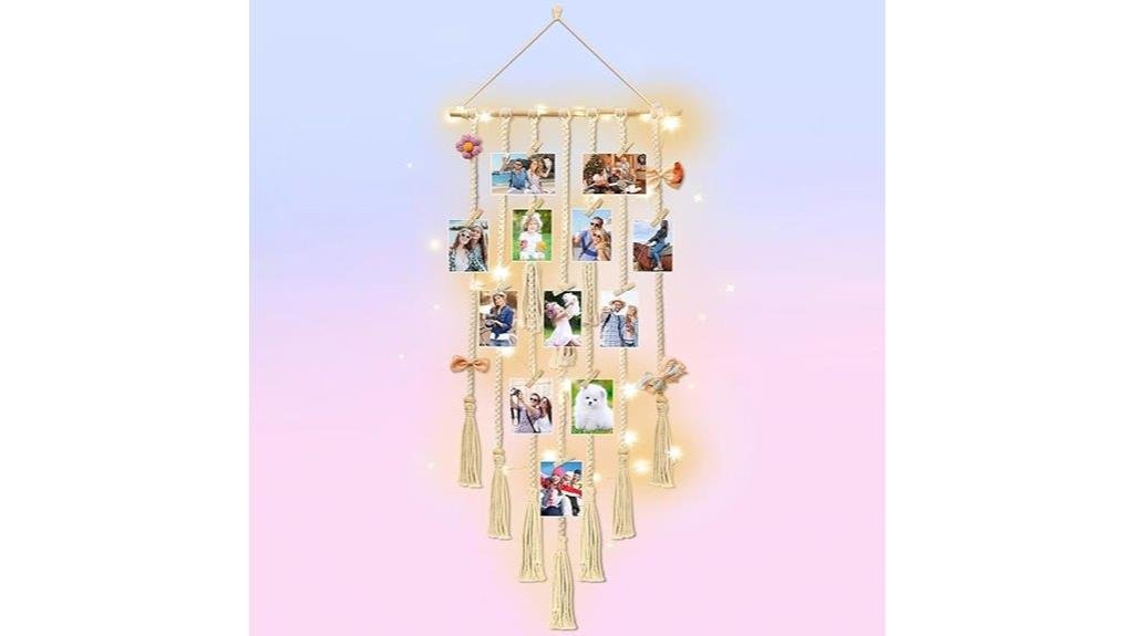 macram photo display light