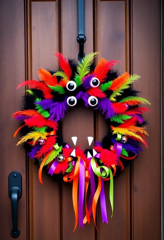 monster door garlands decoration