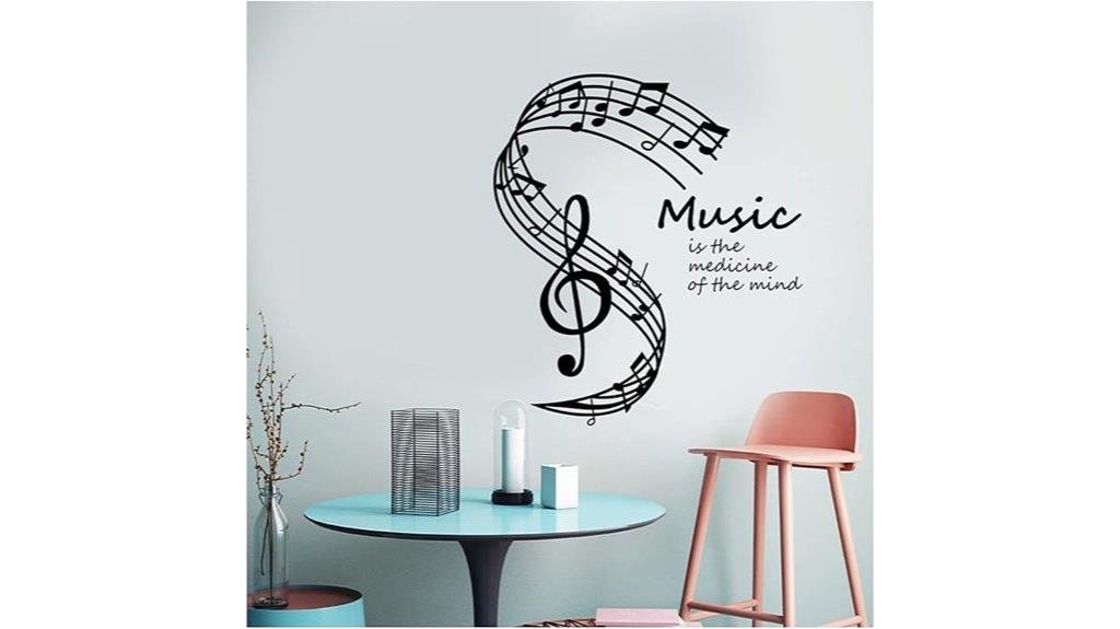 musical note wall stickers