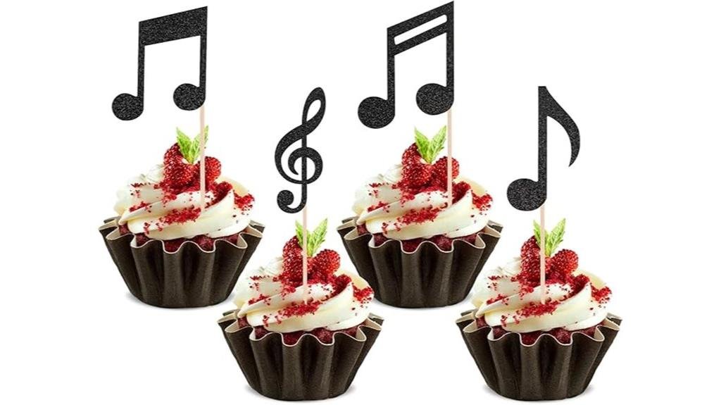musical notes cake decorations