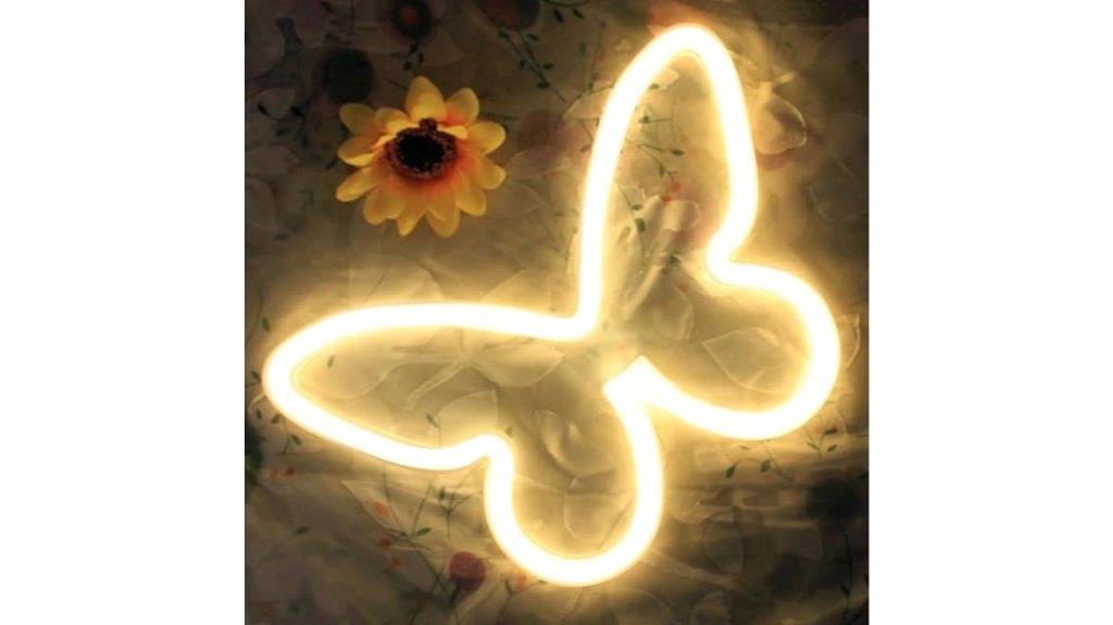 neon butterfly led sign