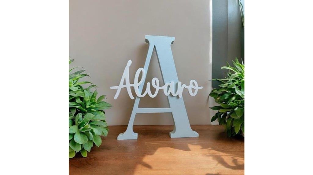 personalized decorative lettering decor