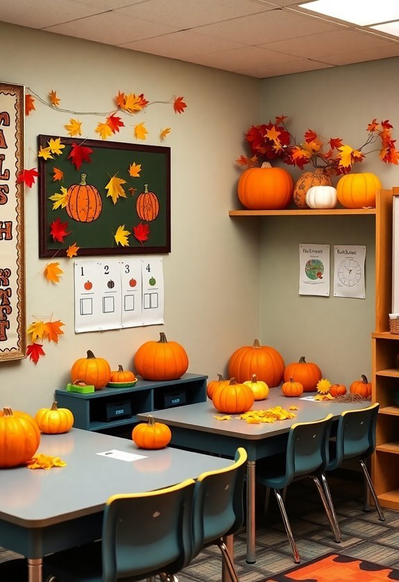 pumpkin math stations activities