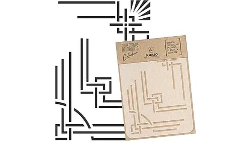 reusable art deco stencil