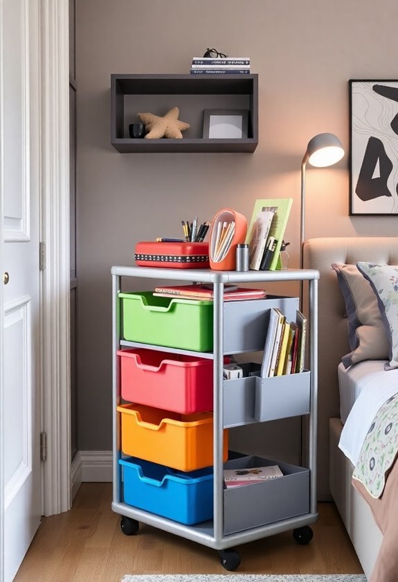 rolling storage carts