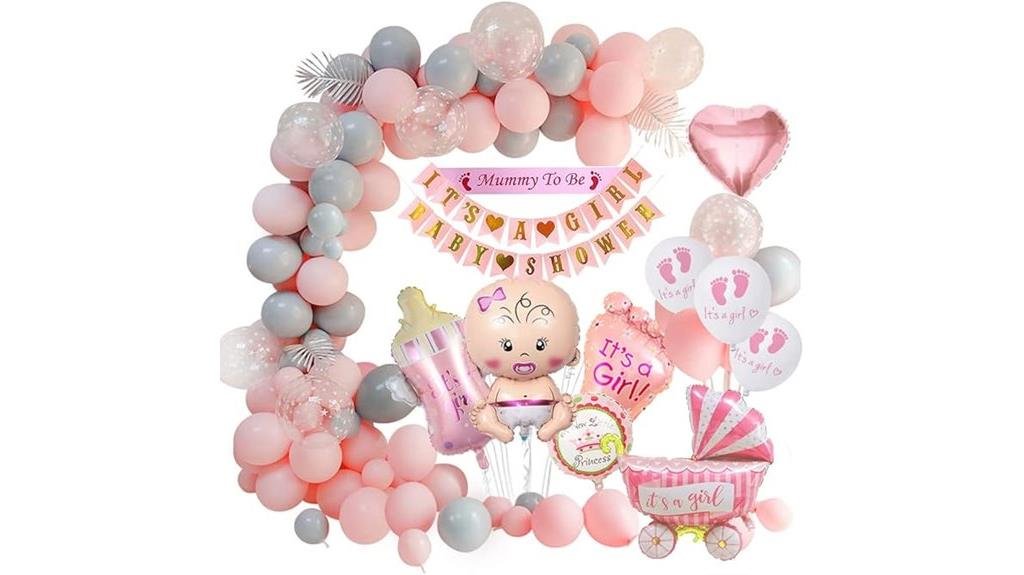 rosa baby shower decoraci n