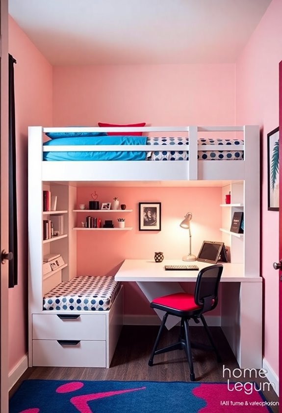 space saving loft beds