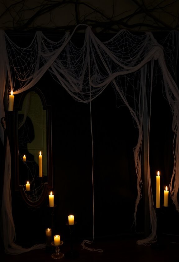 spooky photobooth background design