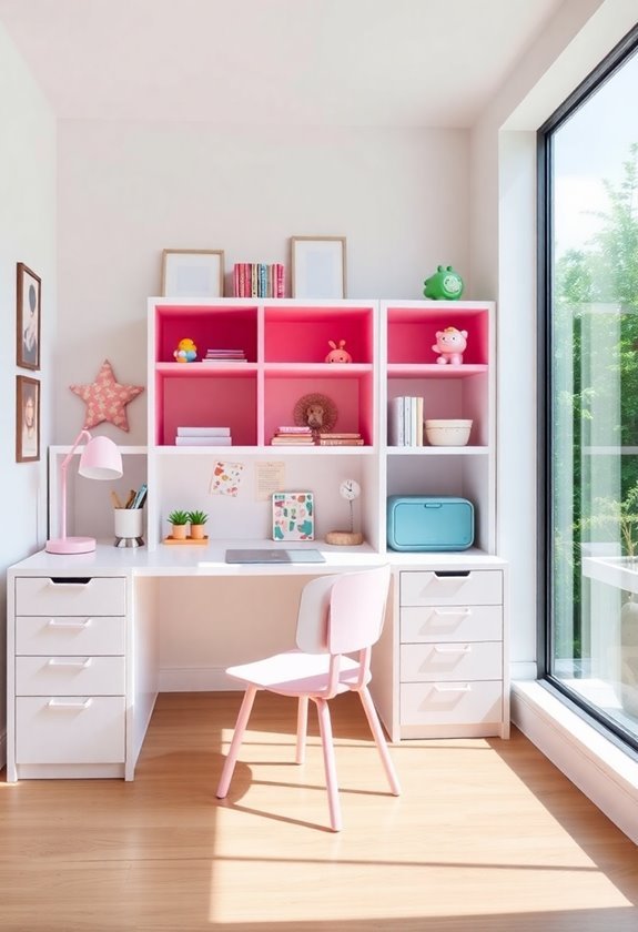 study and office area